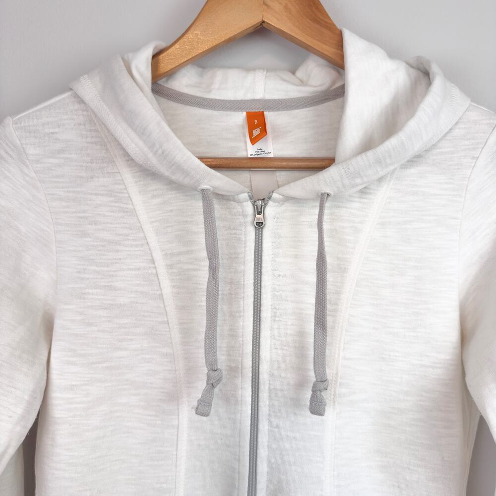 Lucy Women's Hoodie Size S | Lightweight White Half-zip - Picture 6 of 8